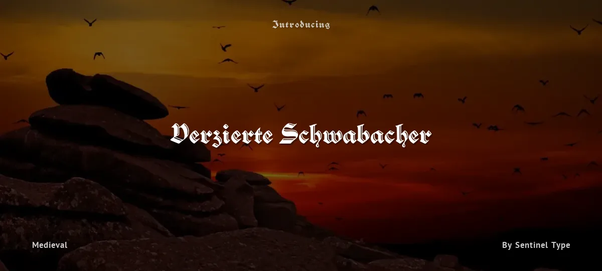 Verzierte Schwabacher font preview