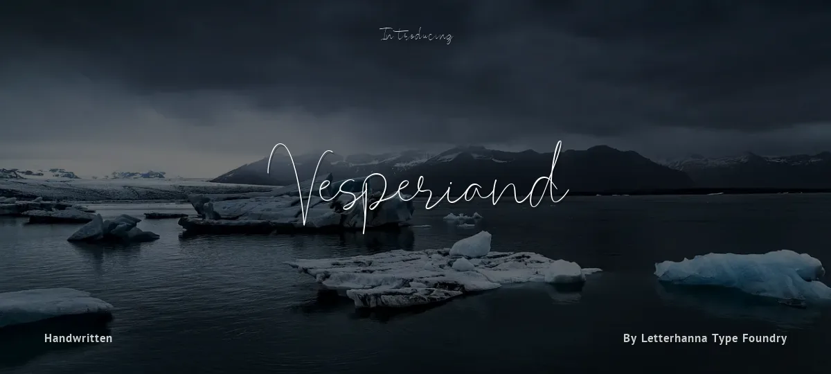 Vesperiand font preview