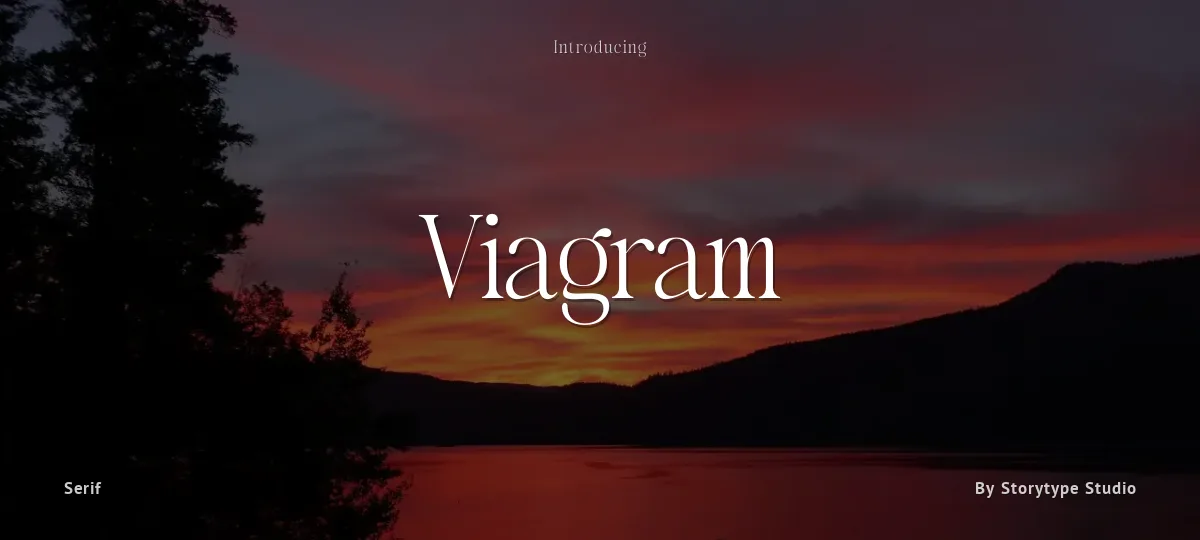 Viagram font preview