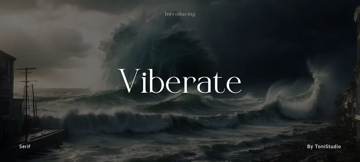 Viberate font preview