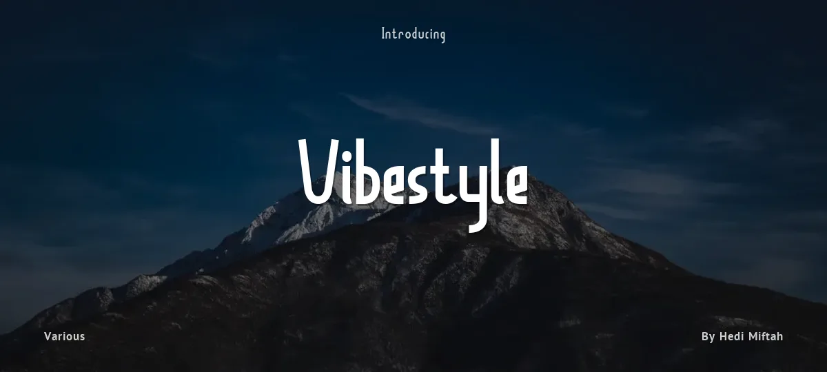 Vibestyle font preview