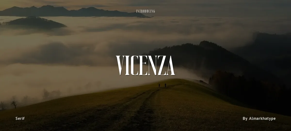 Vicenza font preview