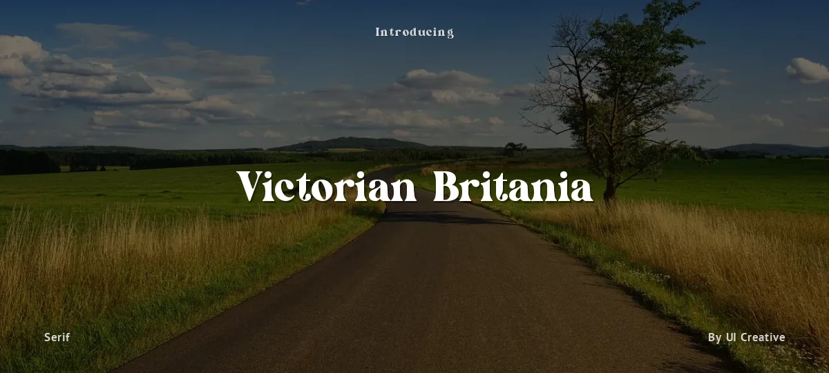 Victorian Britania font preview
