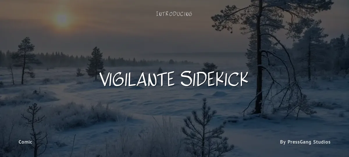 Vigilante Sidekick font preview