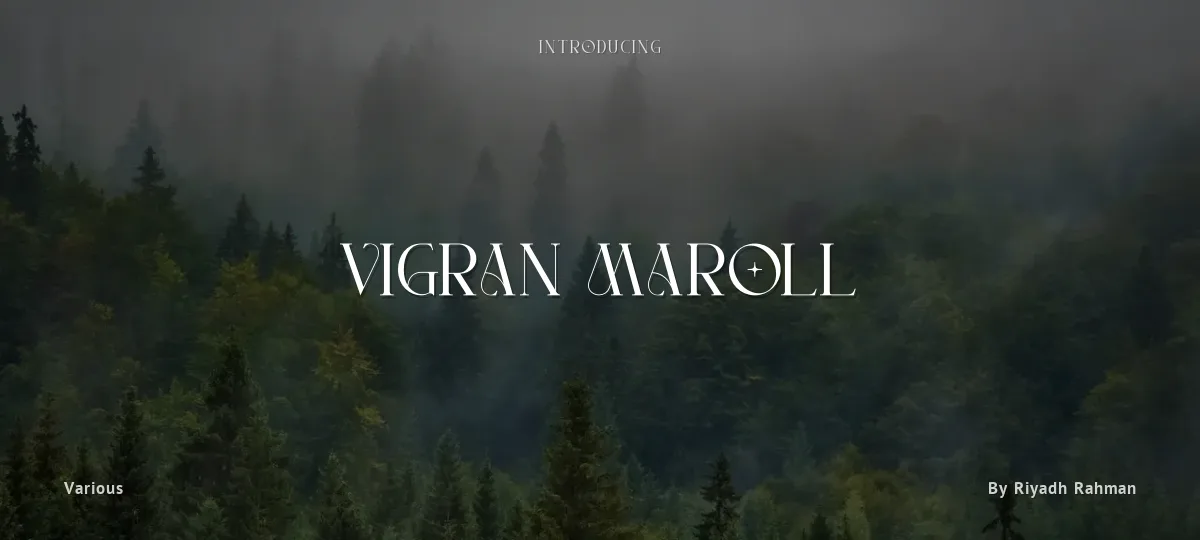 Vigran Maroll font preview