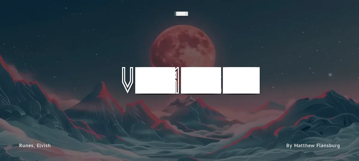Viking Middle Runes font preview