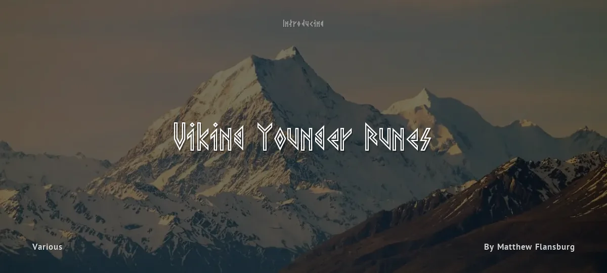 Viking Younger Runes font preview