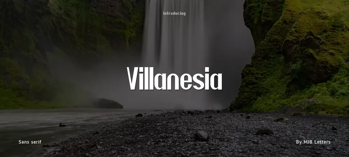 Villanesia font preview