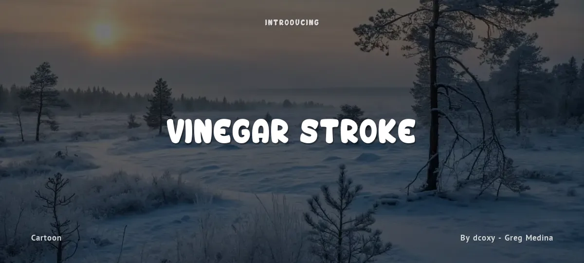 Vinegar Stroke font preview