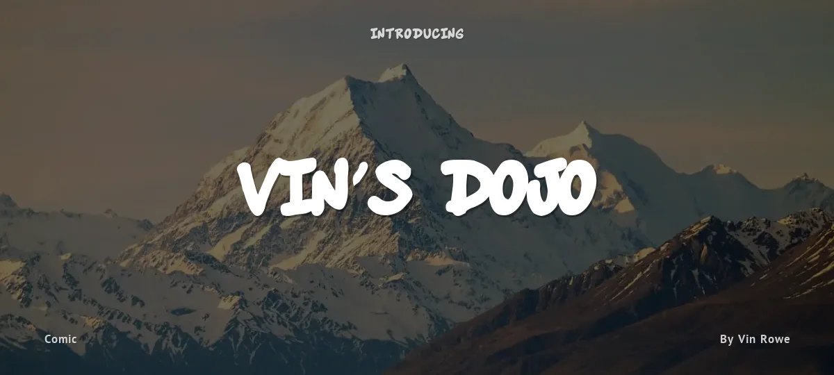 Vin's Dojo font preview