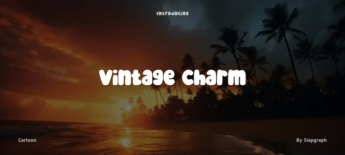 Vintage Charm font preview