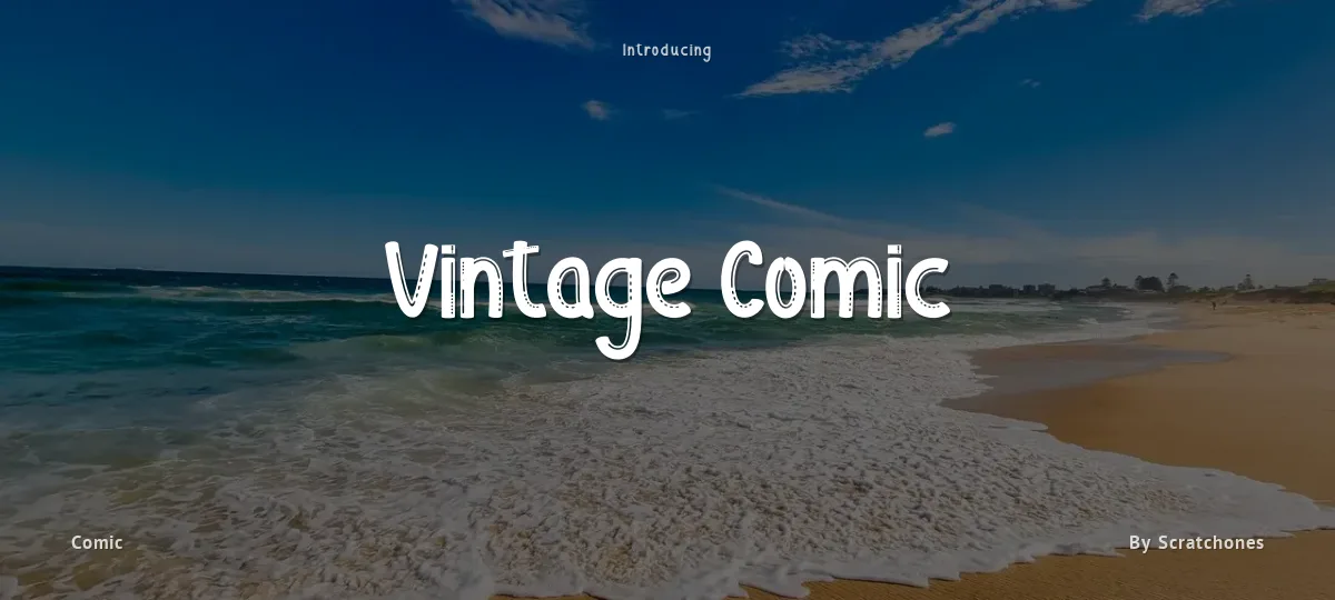 Vintage Comic font preview