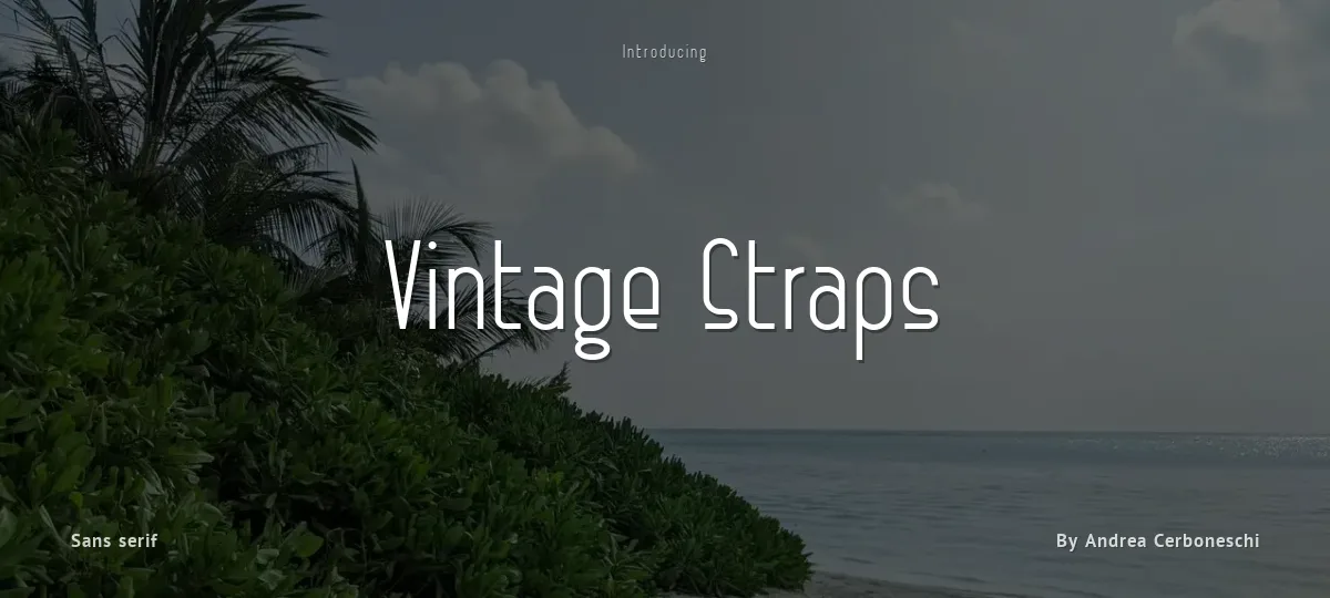 Vintage Straps font preview