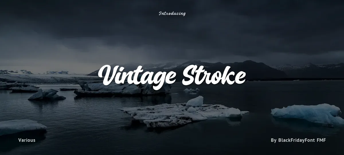 Vintage Stroke font preview