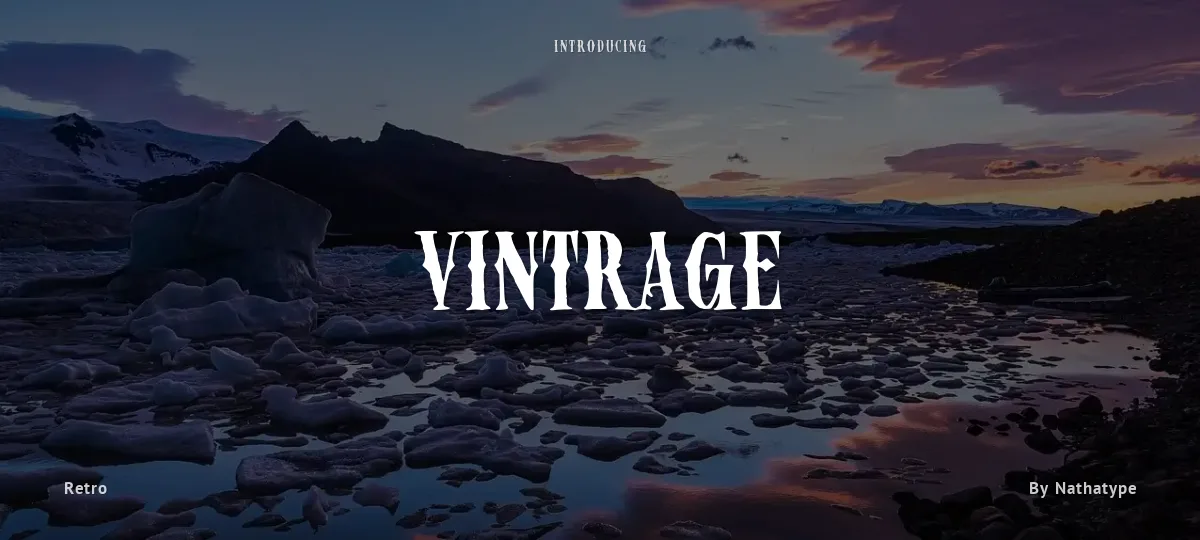 Vintrage font preview