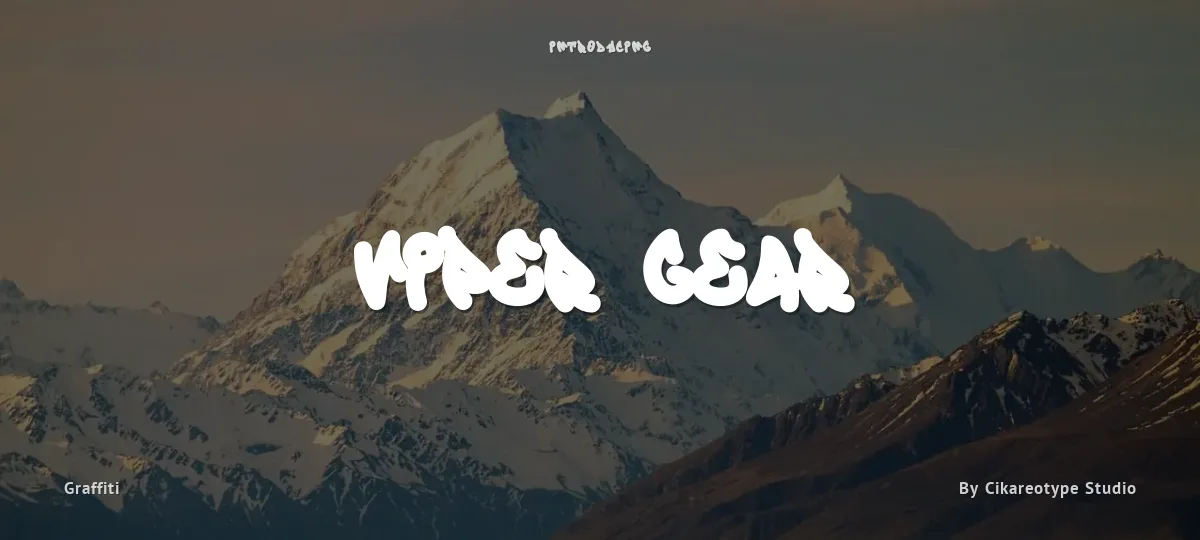 Viper Gear font preview