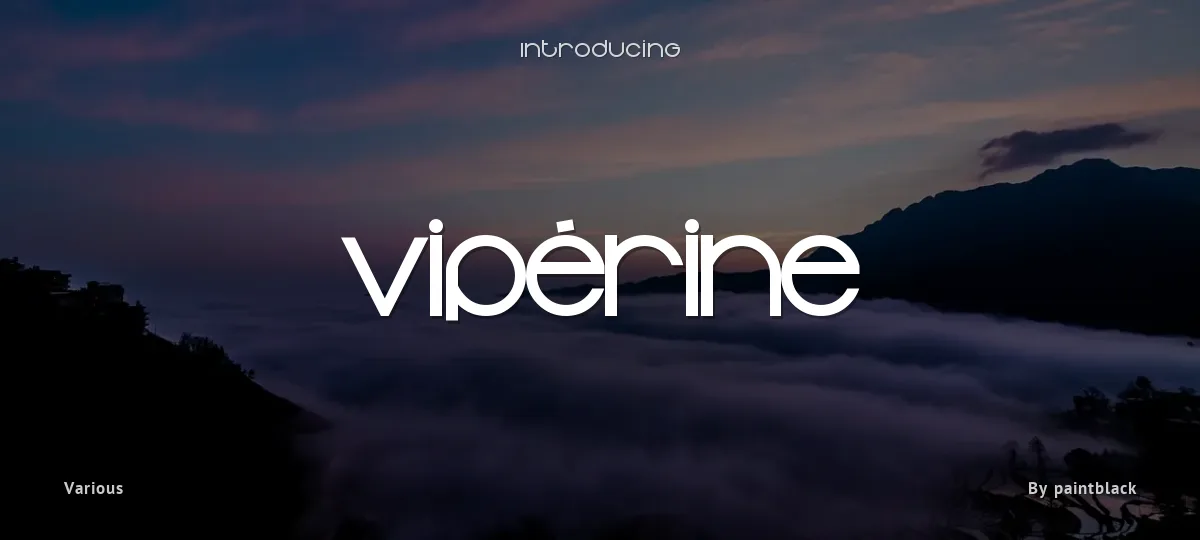 Vipérine font preview