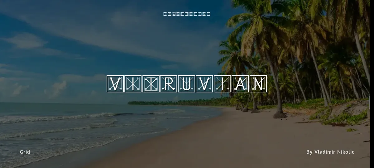 Vitruvian font preview