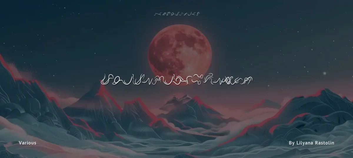 Voidyzian Glyphs font preview
