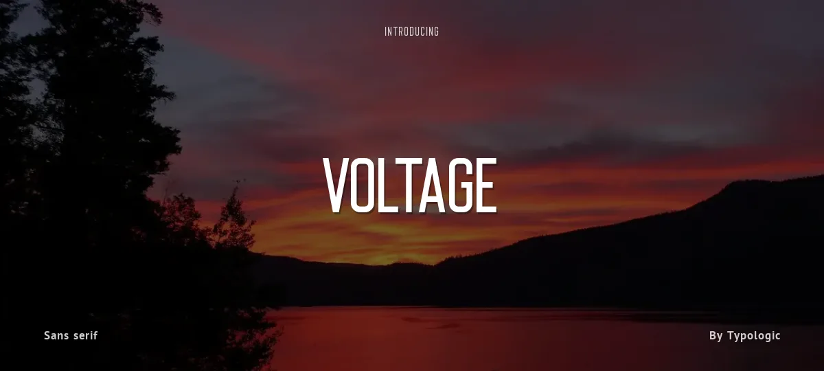 Voltage font preview