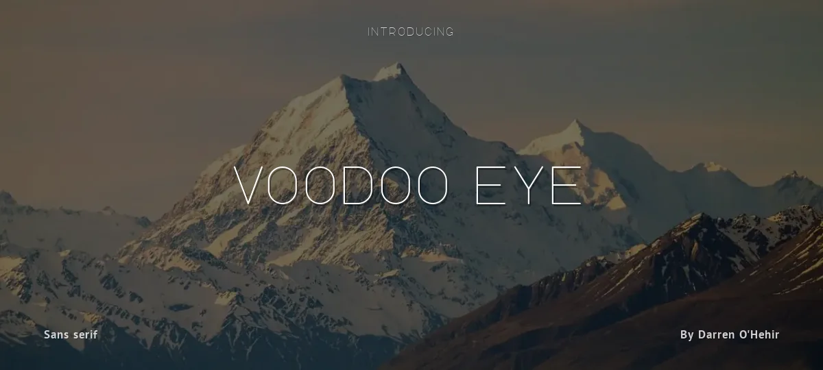 Voodoo Eye font preview