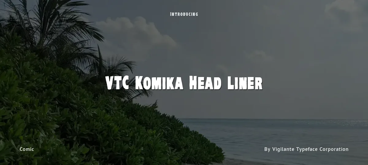 VTC Komika Head Liner font preview