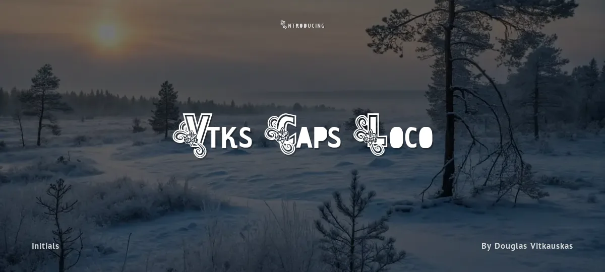 Vtks Caps Loco font preview