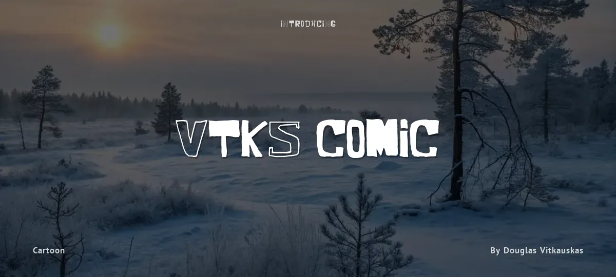 VTKS Comic font preview