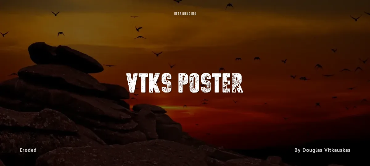 Vtks Poster font preview