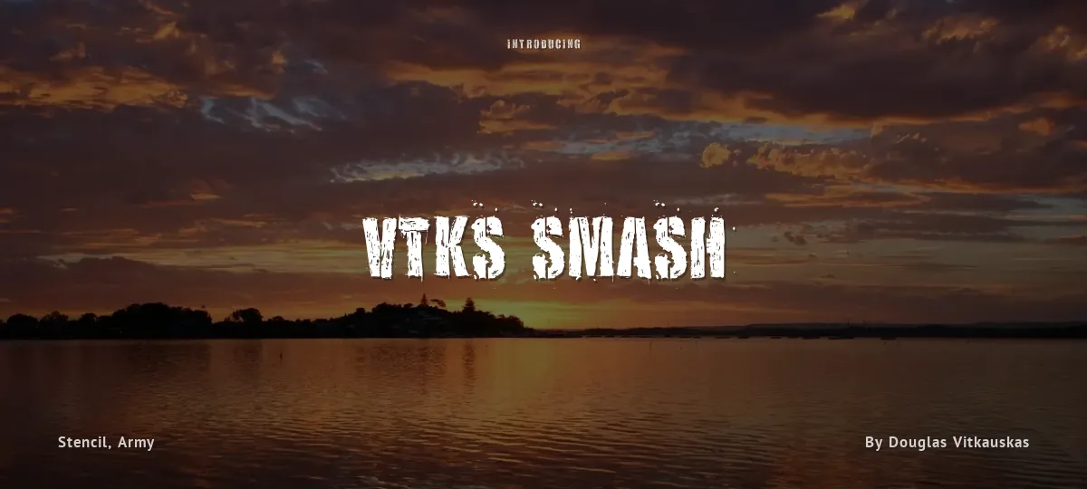 Vtks Smash font preview