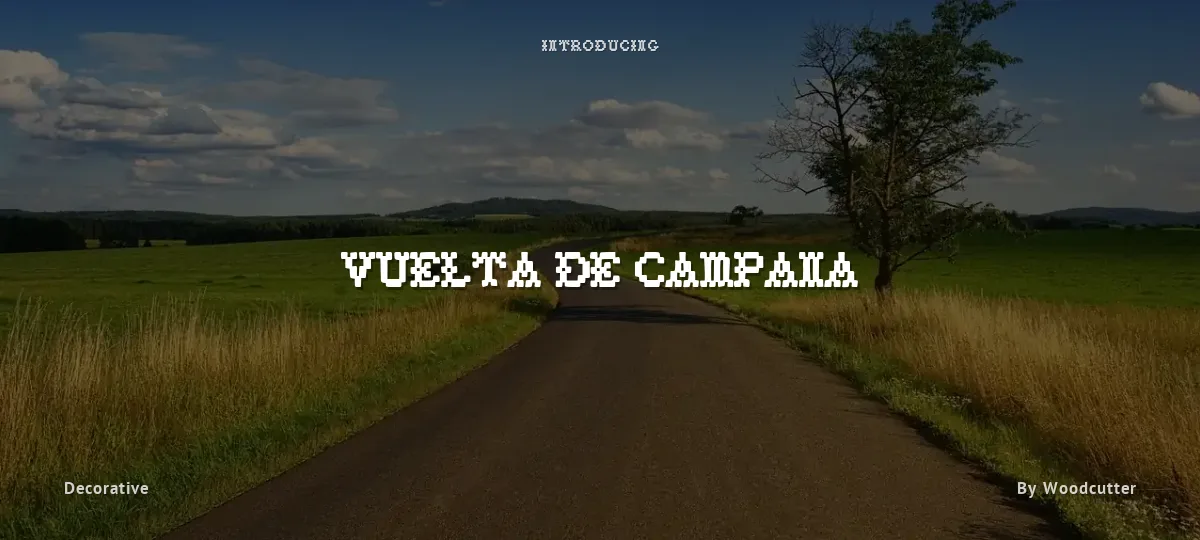 Vuelta De Campana font preview