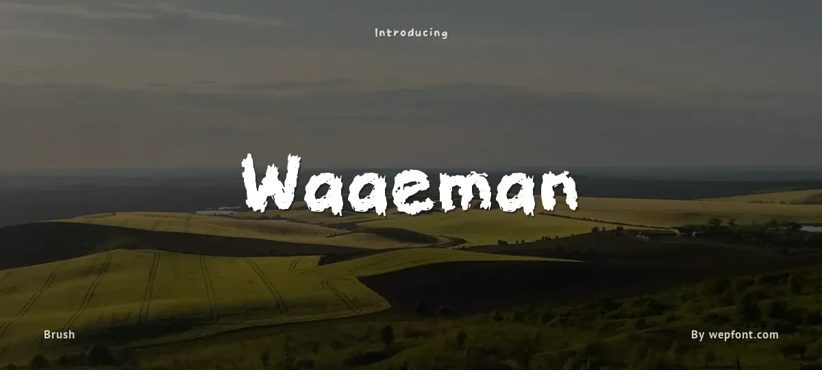 Waaeman font preview