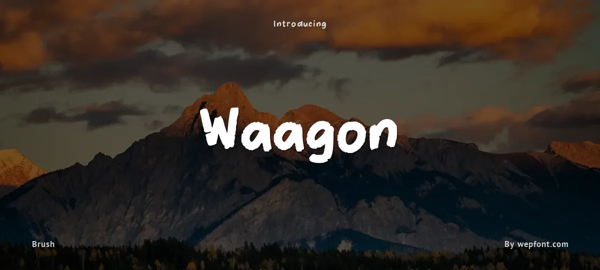 Waagon font preview