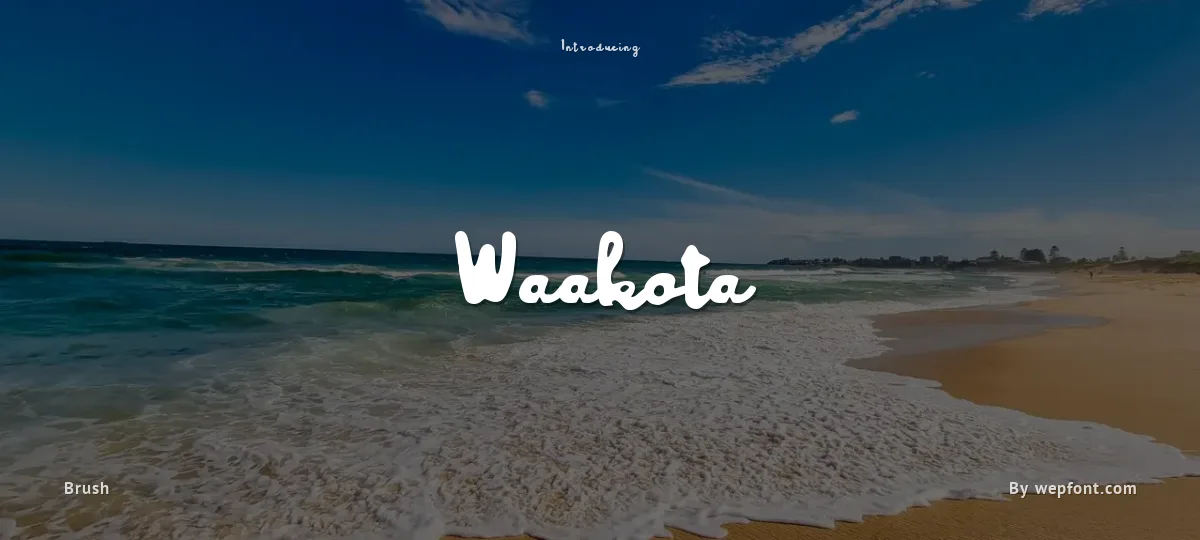 Waakota font preview