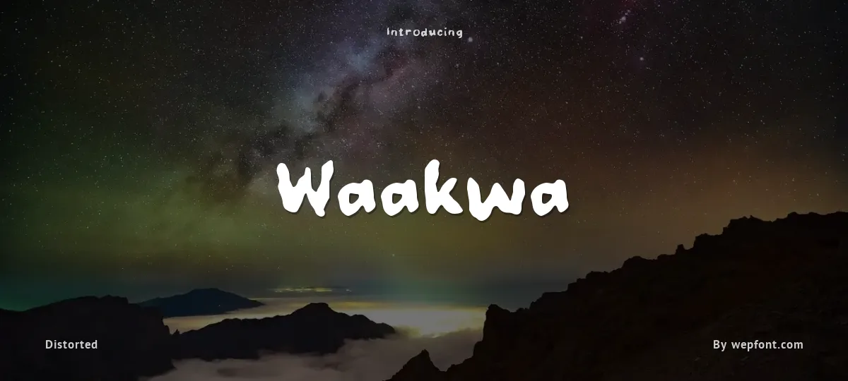 Waakwa font preview