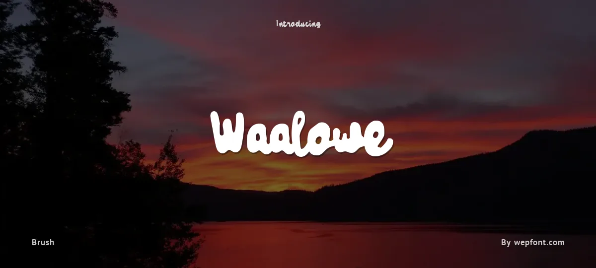 Waalowe font preview