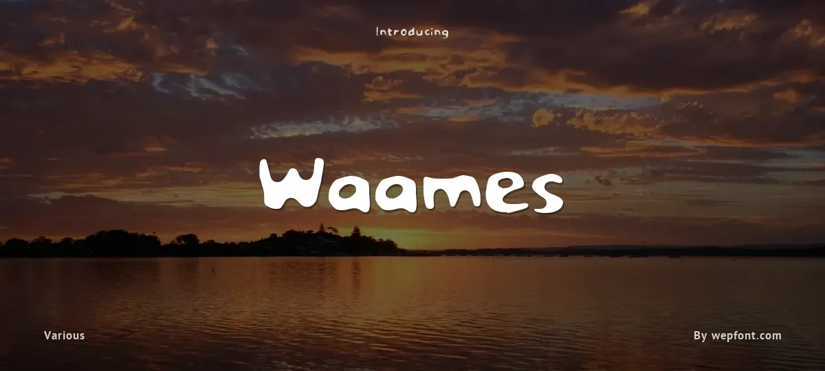 Waames font preview