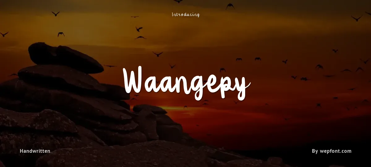 Waangepy font preview