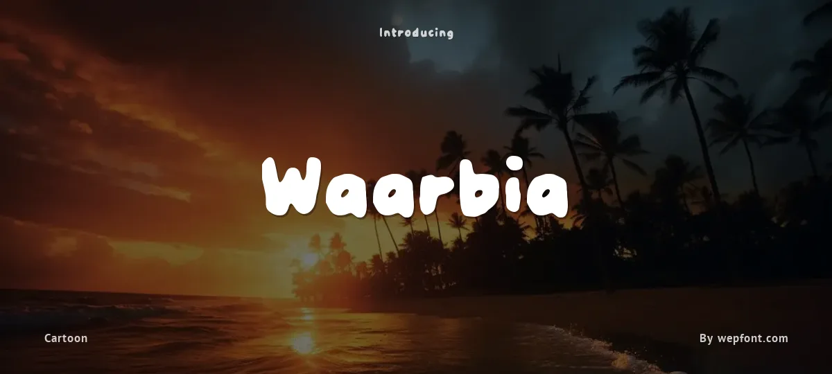 Waarbia font preview