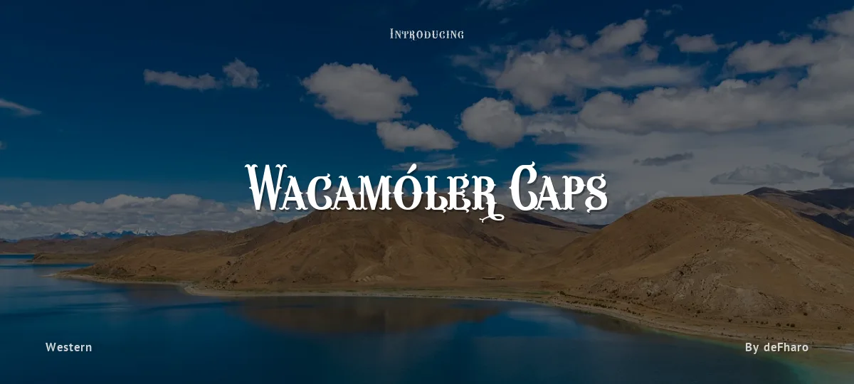 Wacamóler Caps font preview