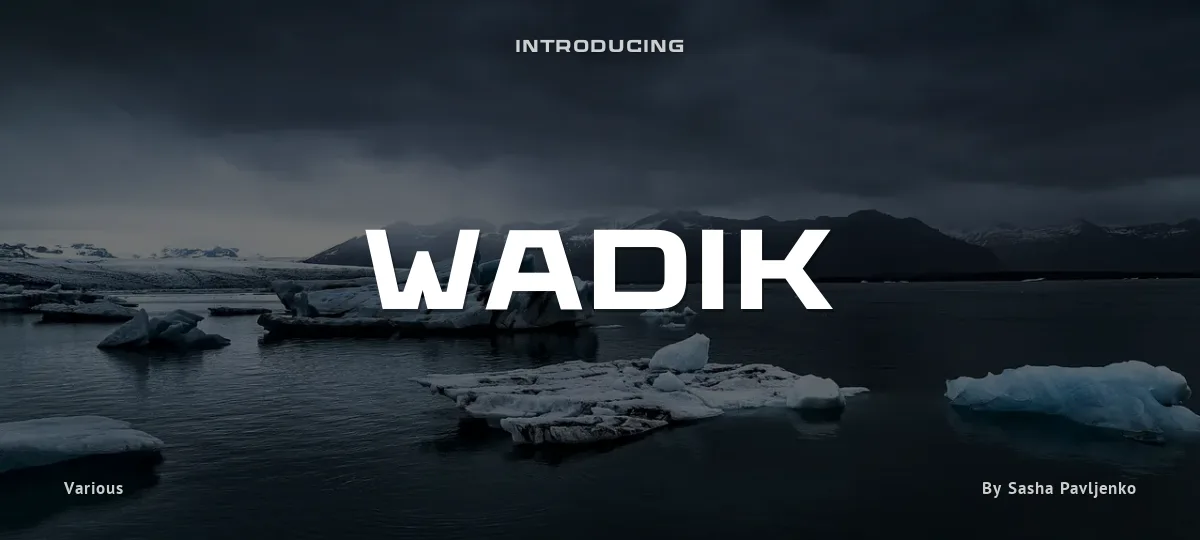 Wadik font preview