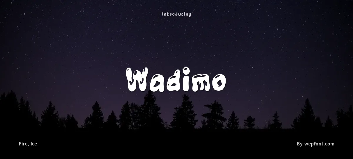 Wadimo font preview