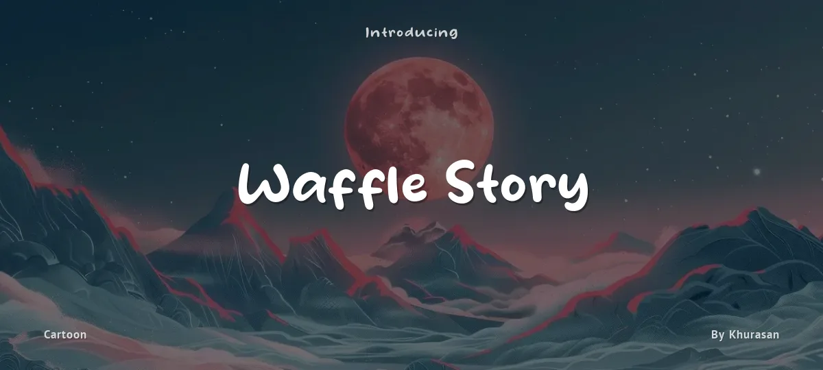 Waffle Story font preview