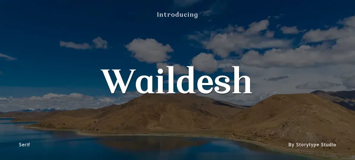 Waildesh font preview