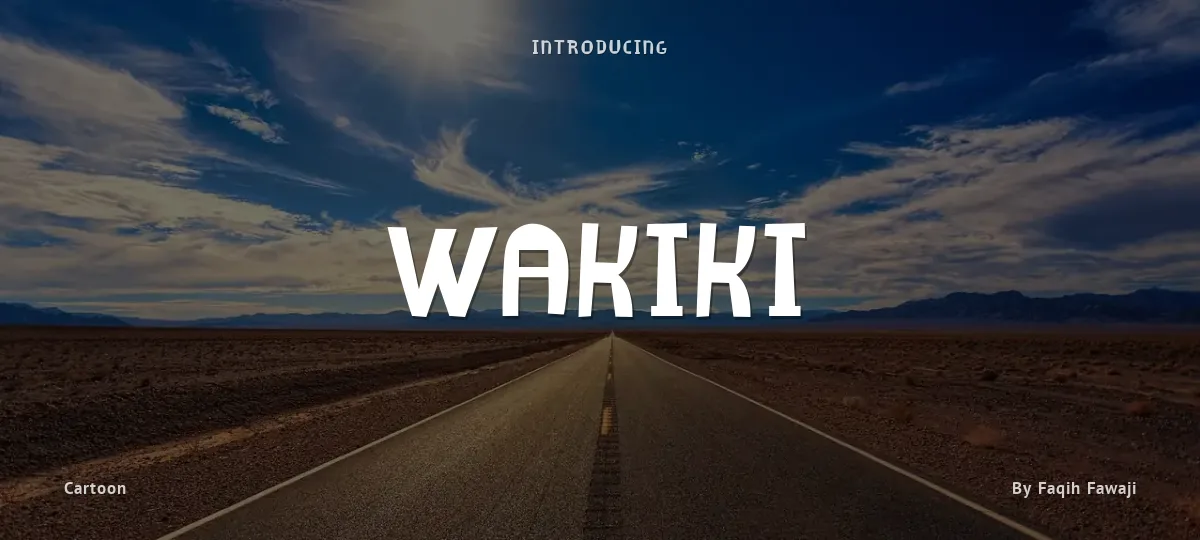 Wakiki font preview