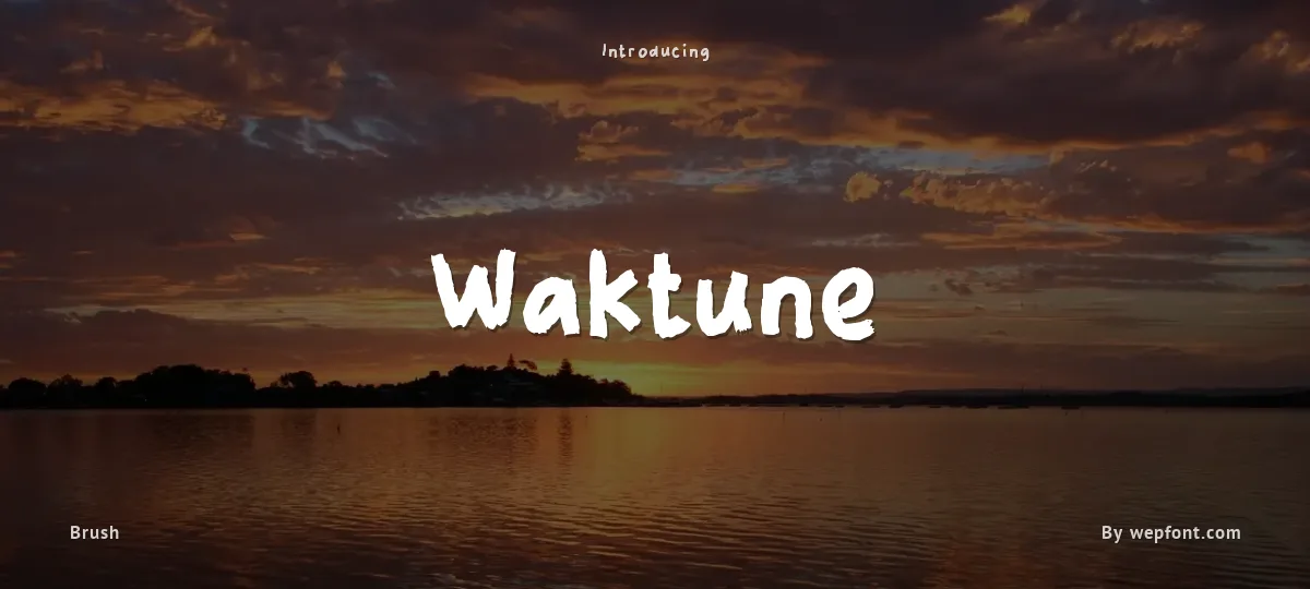 Waktune font preview