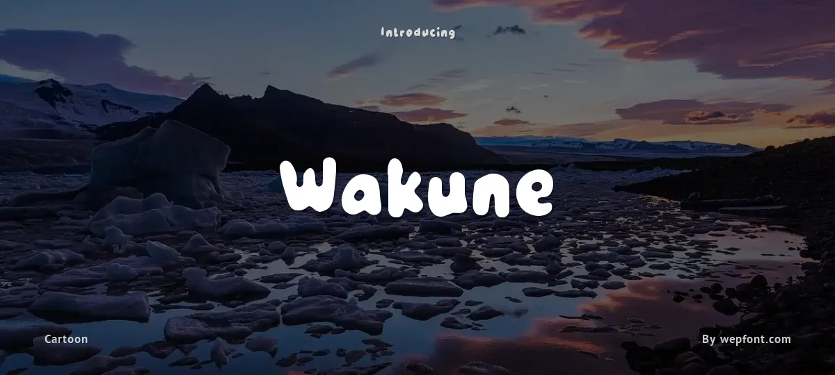 Wakune font preview