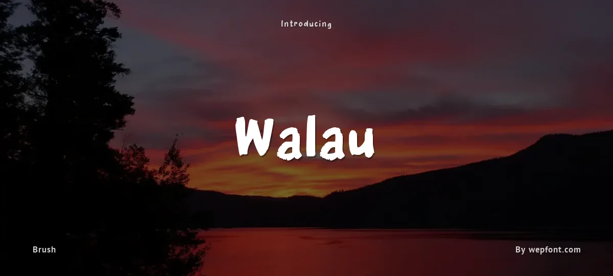 Walau font preview