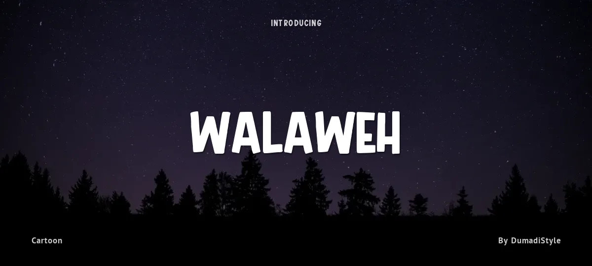 Walaweh font preview