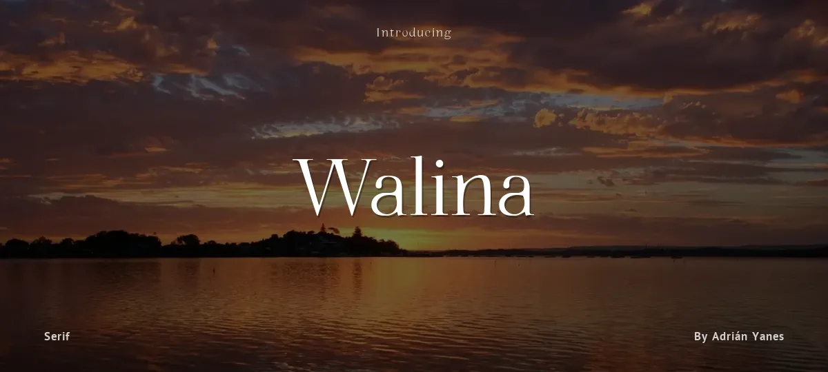 Walina font preview